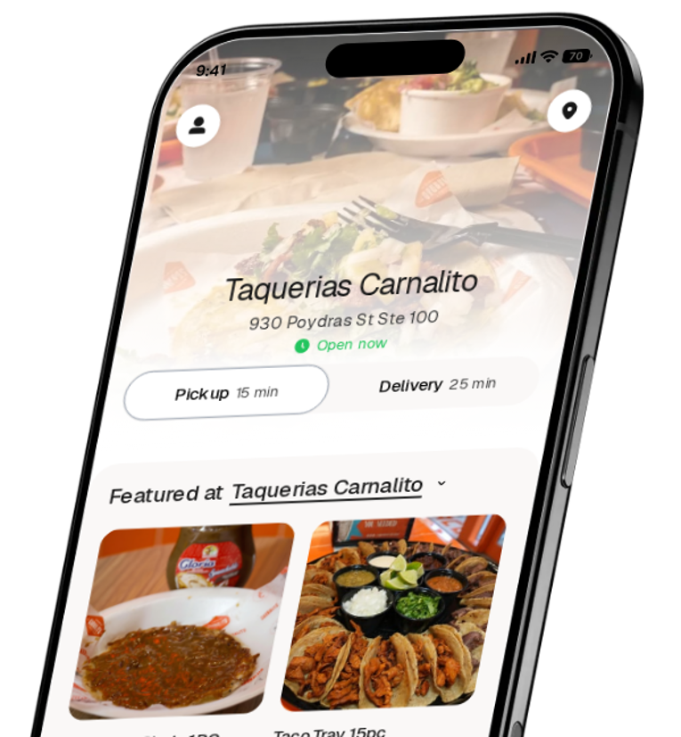 Taquerias Carnalito app preview